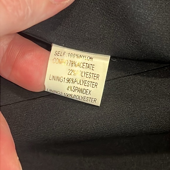 Marchesa Notte Black Lace Strapless Mini Dress Size 10 - Picture 3 of 8